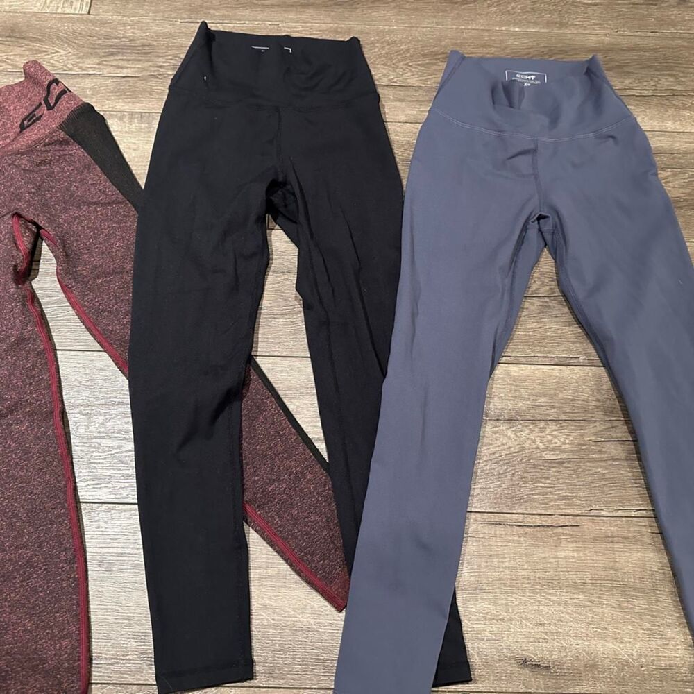 Echt Women's Black and Navy Leggings